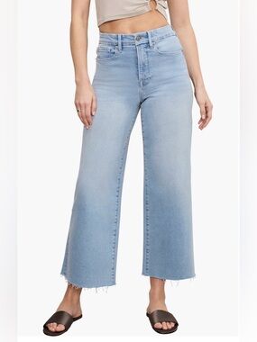 Good American Good Waist Palazzo Crop 15plus